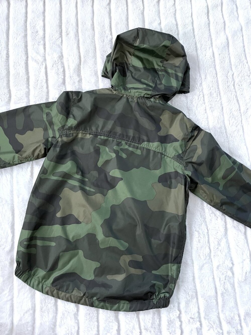 NWT Kids GAP Camo Windbreaker Jacket (Green) M / 8 - Picture 4 of 13